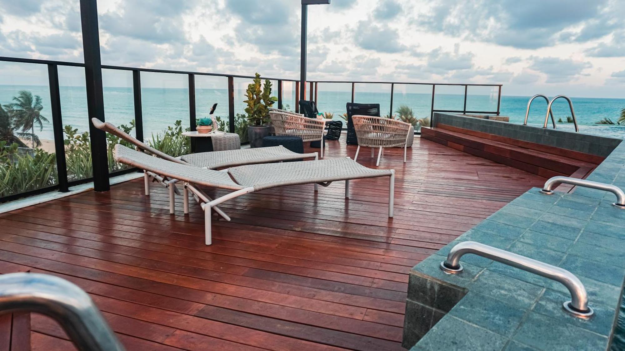 Apartamento Breeze - Lindo Flat Pe Na Areia No Jd Oceania *